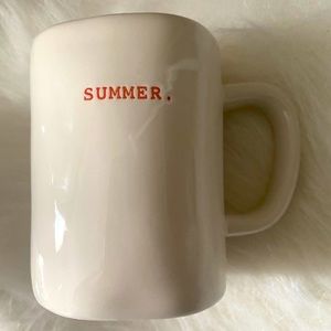 Rae Dunn NWT Never Used Summer Type Font Mug